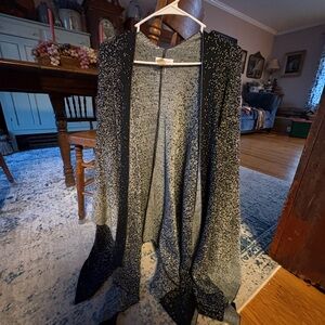 Calvin Klein Black and Gray Cardigan